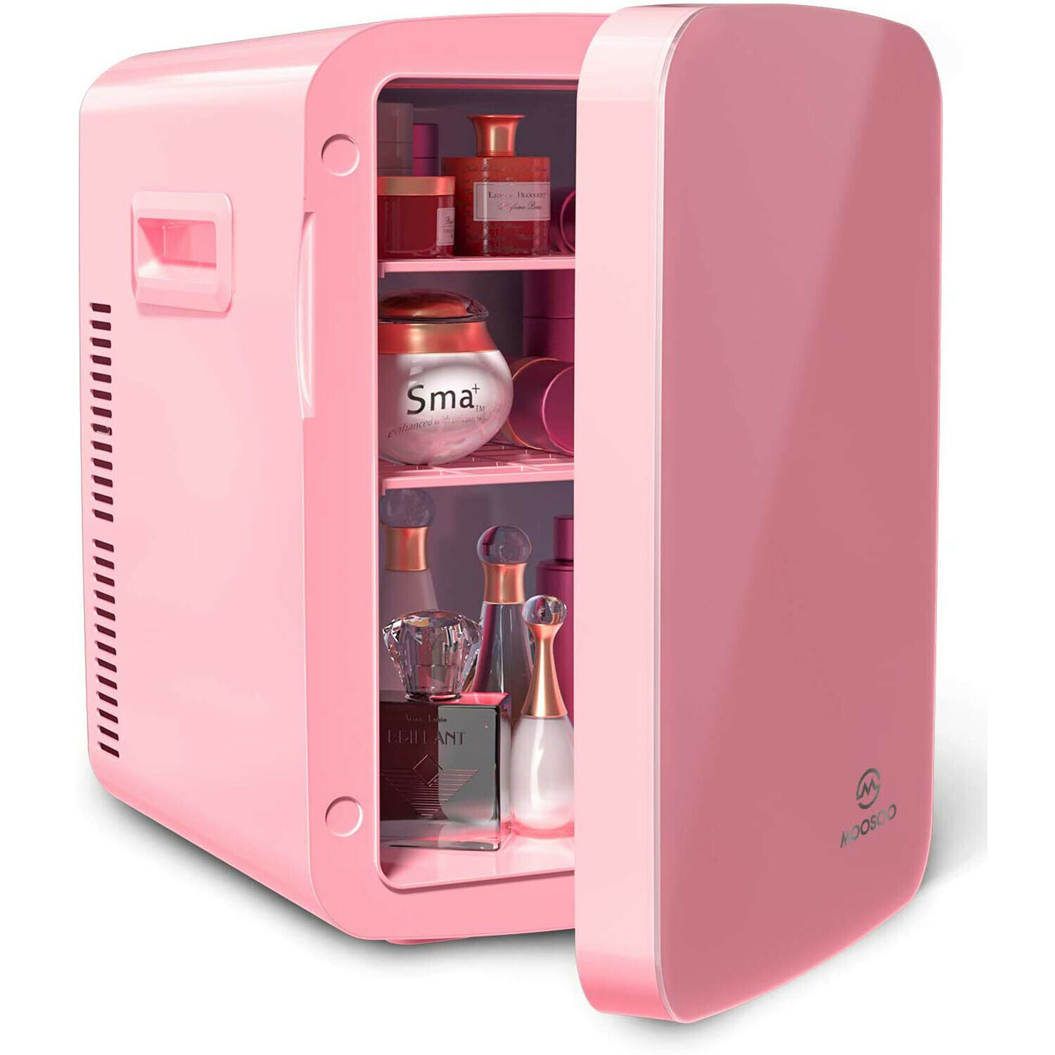 MOOSOO Portable Small Fridge Use for Skin care, Snacks, Drinks, 15 Liter/18 Cans, with AC&DC Power , Heat and Cool Dual Mode
MOOSOO Portable Small Fridge Use for Skin care, Snacks, Drinks, 15 Liter/18 Cans, with AC&DC Power , Heat and Cool Dual Mode