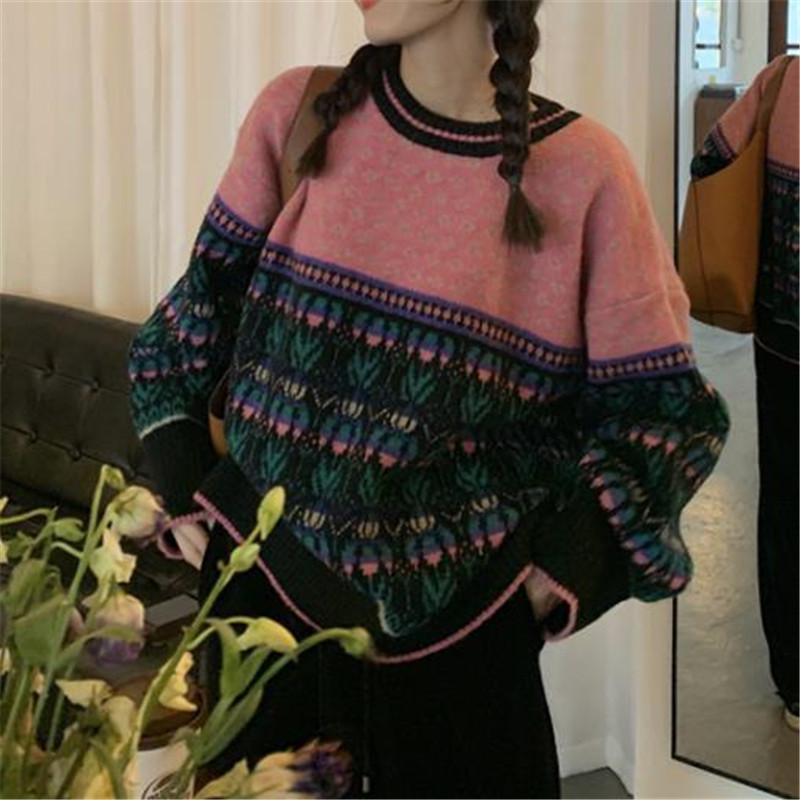 Women's Sweaters Vintage Sweater Women O-neck Pullovers Knitted Jumpers Loose Sexy Sweet Students Streetwear Fashion Stylish, Pink
Women's Sweaters Vintage Sweater Women O-neck Pullovers Knitted Jumpers Loose Sexy Sweet Students Streetwear Fashion Stylish, Pink