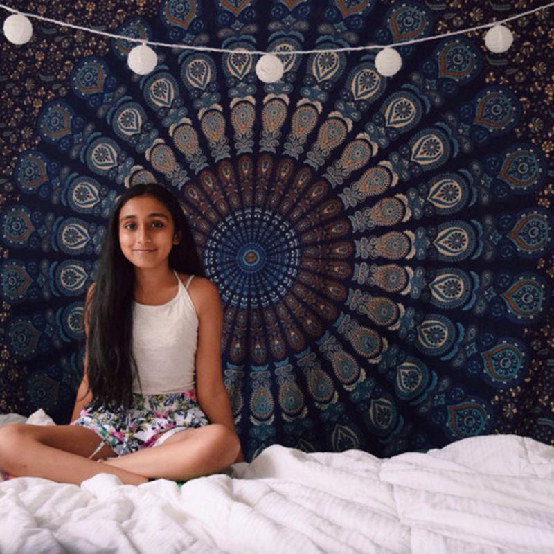 Towel 2021 Est Square Wall Hanging Hippie Mandala Tapestry Bedspread Bohemian Throw, Navy blue
Towel 2021 Est Square Wall Hanging Hippie Mandala Tapestry Bedspread Bohemian Throw, Navy blue
