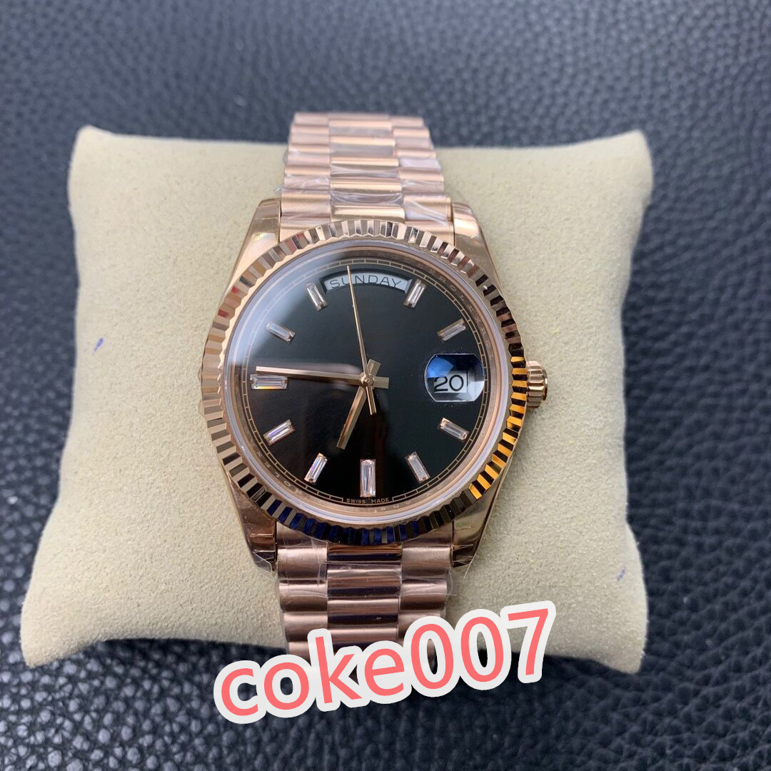 Diamonds Automatic Fashion Men's Watch Wristwatch BF Make New Made Day-Date II 218399 ROSE Gold Case and Dial, Black
Diamonds Automatic Fashion Men's Watch Wristwatch BF Make New Made Day-Date II 218399 ROSE Gold Case and Dial, Black