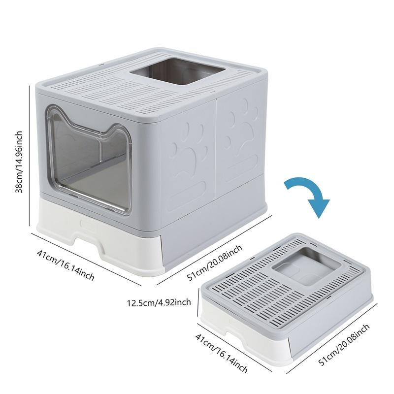 Pet Toilet Bedpan Anti Splash Cats Litter Box Cat Dog Tray With Scoop Kitten Clean Toilette Home Plastic Sand Supplies Grooming