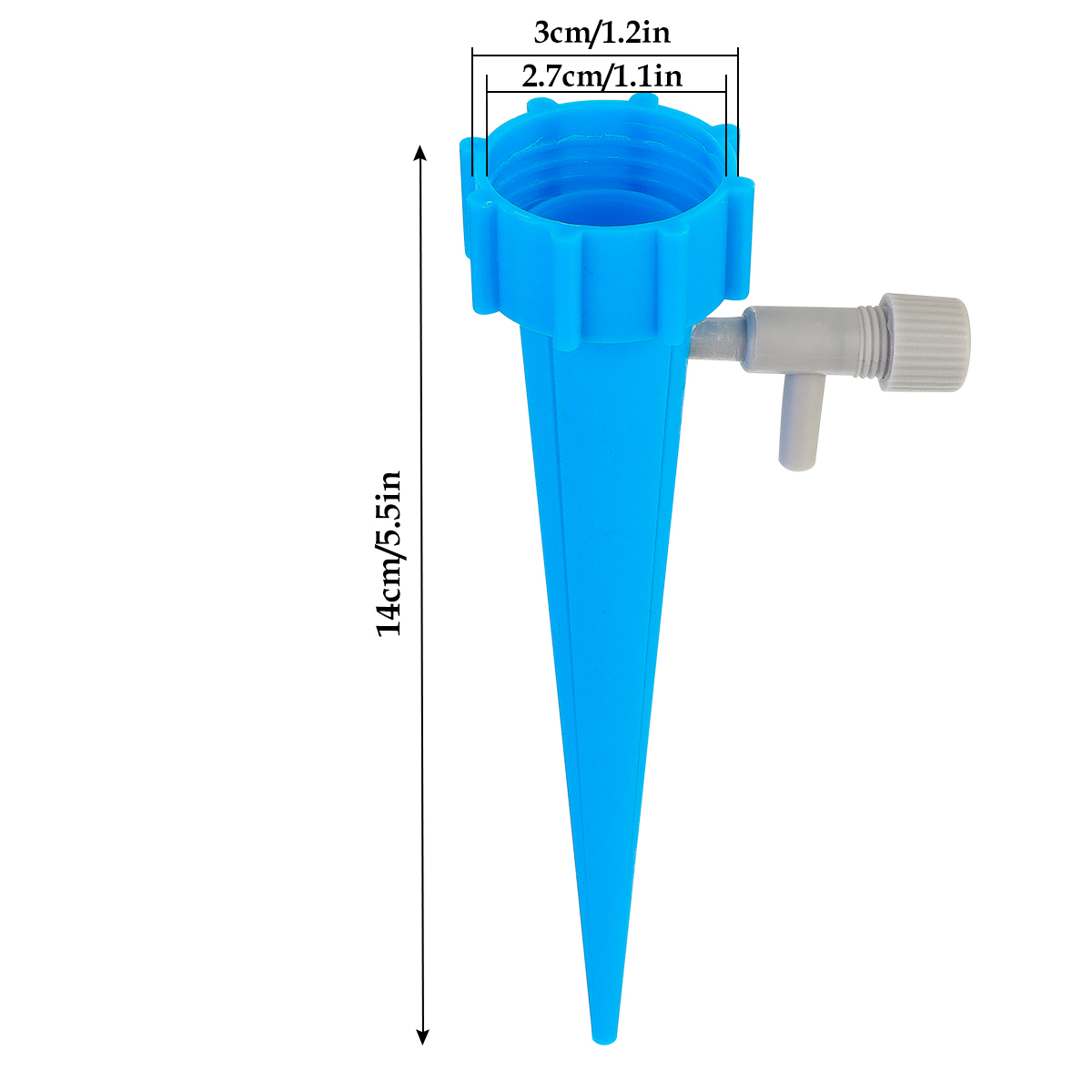 12Pcs/lot Automatic Drip Irrigation Tool Spikes Flower Plant Garden Supplies Useful Self-Watering Device Adjustable Water
