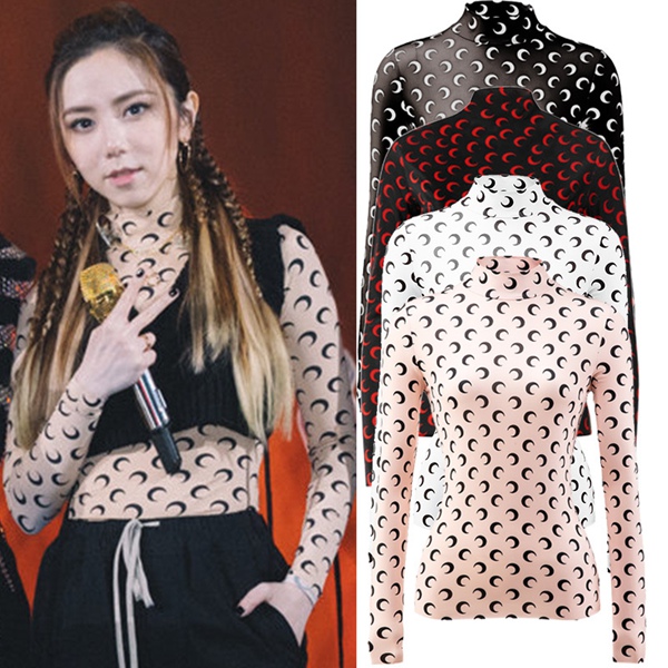 Top Selling Marine Serre Bottoming T Shirt Women Long Sleeve High Quality Half Moon Tights Tees Girl High collar Tshirts Multi Colors, White
Top Selling Marine Serre Bottoming T Shirt Women Long Sleeve High Quality Half Moon Tights Tees Girl High collar Tshirts Multi Colors, White