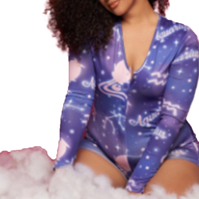 Women's Jumpsuits & Rompers Long Sleeve Deep Jumpsuit Bodysuit Sexy Print Buttons Shorts Romper Leotard Home Wear, Black;white
Women's Jumpsuits & Rompers Long Sleeve Deep Jumpsuit Bodysuit Sexy Print Buttons Shorts Romper Leotard Home Wear, Black;white