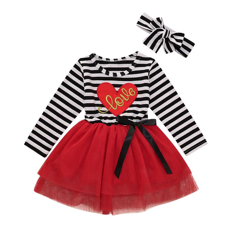 Girl's Dresses FOCUSNORM Valentines Days 1-6Y Kids Girls Sweet Dress 2pcs Heart Letter Striped Printed Long Sleeve Bow Lace Tutu Headband, Red;yellow
Girl's Dresses FOCUSNORM Valentines Days 1-6Y Kids Girls Sweet Dress 2pcs Heart Letter Striped Printed Long Sleeve Bow Lace Tutu Headband, Red;yellow