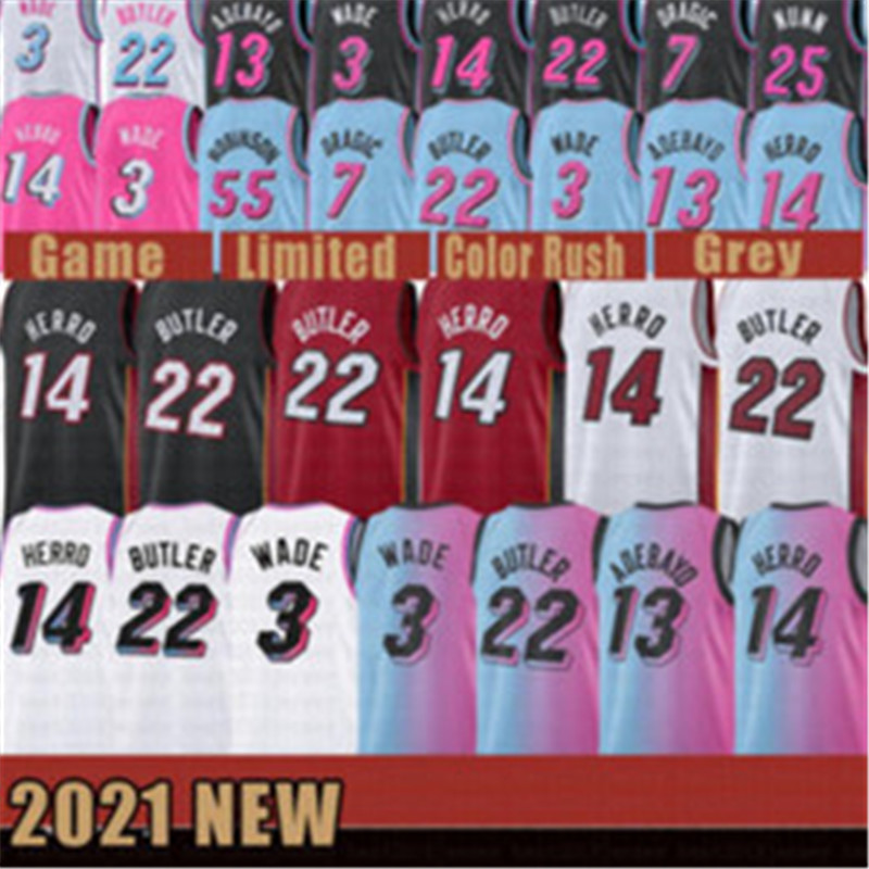 2021 New Dwayne Dwyane 3 Wade Basketball Jersey Jimmy 22 Butler Mens Tyler 14 Herro Bam 13 Adebayo Goran 7 Dragic Kendrick 25 Nunn, Black;red
2021 New Dwayne Dwyane 3 Wade Basketball Jersey Jimmy 22 Butler Mens Tyler 14 Herro Bam 13 Adebayo Goran 7 Dragic Kendrick 25 Nunn, Black;red