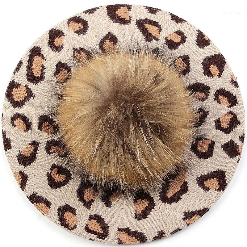 Berets Women Leopard Print Hats Slouchy Winter French Style Bonnet Fashion Girls Grace Lady Adult Caps With Real Fur Pompom, Gray a
Berets Women Leopard Print Hats Slouchy Winter French Style Bonnet Fashion Girls Grace Lady Adult Caps With Real Fur Pompom, Gray a