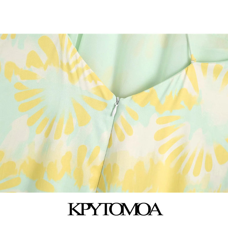 Women Chic Fashion Printed Halter Neck Mini Dress Backless Zipper Thin Straps Lining Female Dresses Mujer 210420