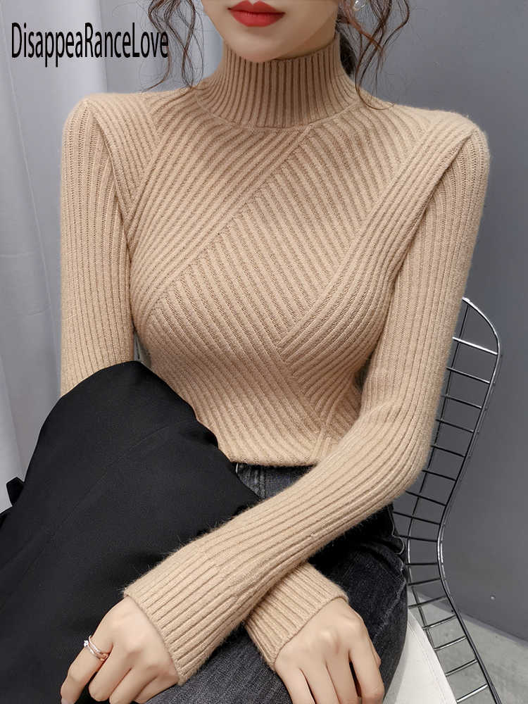 Thick Warm Women Turtleneck Winter Sweaters And Pullovers Knit Long Sleeve Cashmere Sweater Female Jumper 210812