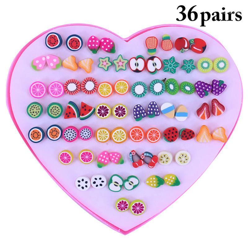 Pairs/Set Fashion Assorted Polymer Clay Stud Earrings Set Handmade Fruits Cartoon For Women Girls Children, Golden;silver
Pairs/Set Fashion Assorted Polymer Clay Stud Earrings Set Handmade Fruits Cartoon For Women Girls Children, Golden;silver