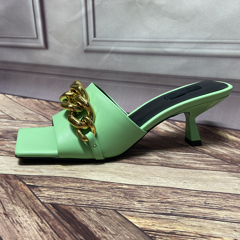 Slippers Fashion Heels women Slippers sandal Spool Heeled Solid shoes Daikin chain Genuine Leather Bottoms Outdoor Lawn Womens shoe, Pink
Slippers Fashion Heels women Slippers sandal Spool Heeled Solid shoes Daikin chain Genuine Leather Bottoms Outdoor Lawn Womens shoe, Pink