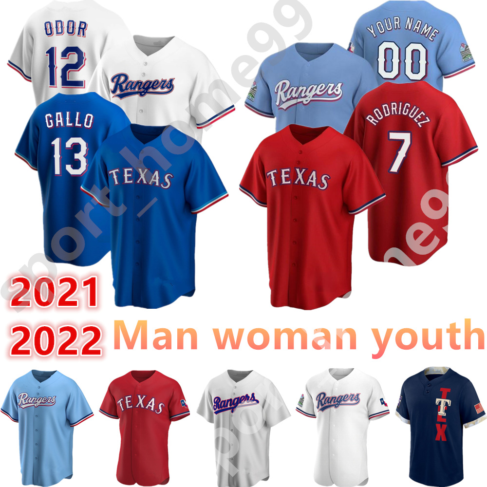2021 Custom 13 Joey Gallo 53 Adolis Garcia Jersey 12 Rougned Odor 29 Adrian Beltre 16 Brock Holt Man Woman Youth Kids Baseball Jerseys, Blue;black
2021 Custom 13 Joey Gallo 53 Adolis Garcia Jersey 12 Rougned Odor 29 Adrian Beltre 16 Brock Holt Man Woman Youth Kids Baseball Jerseys, Blue;black