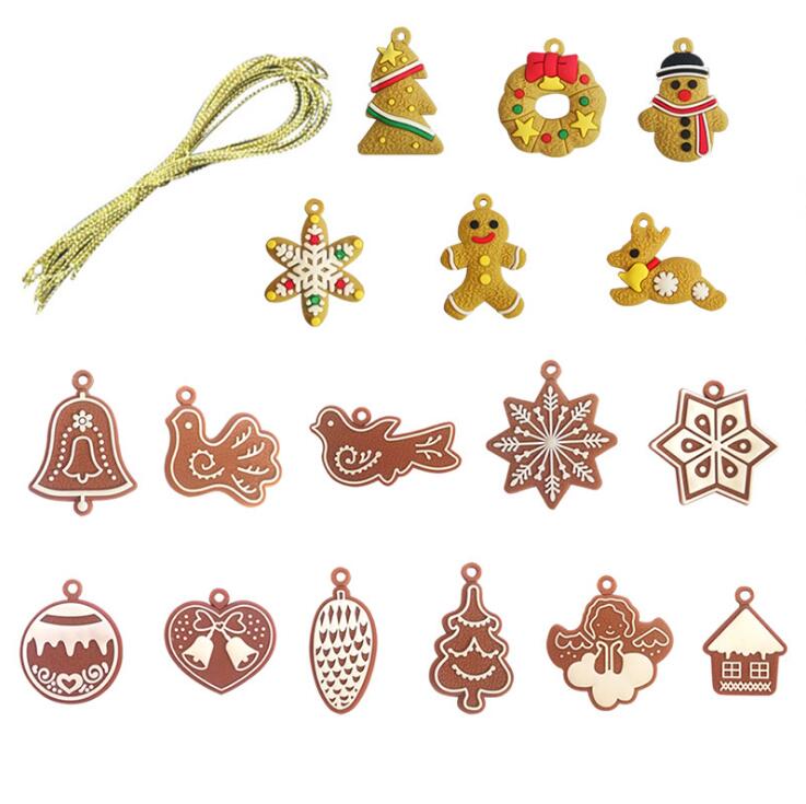 Christmas decorations wind chimes birds snowflakes shaped Xmas tree ornament pandant for home birthday party decorative EEC2874 Free shipping