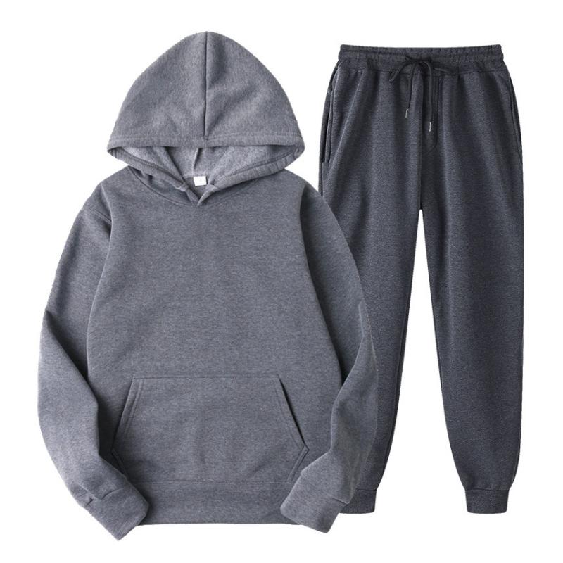 Men's Tracksuits 2021 Plush Sets Hoodie+Pants Two-Pieces Casual Solid Color Tracksuit Male Fashion Sportswear Set Brand SweatSuit Men, Gray
Men's Tracksuits 2021 Plush Sets Hoodie+Pants Two-Pieces Casual Solid Color Tracksuit Male Fashion Sportswear Set Brand SweatSuit Men, Gray
