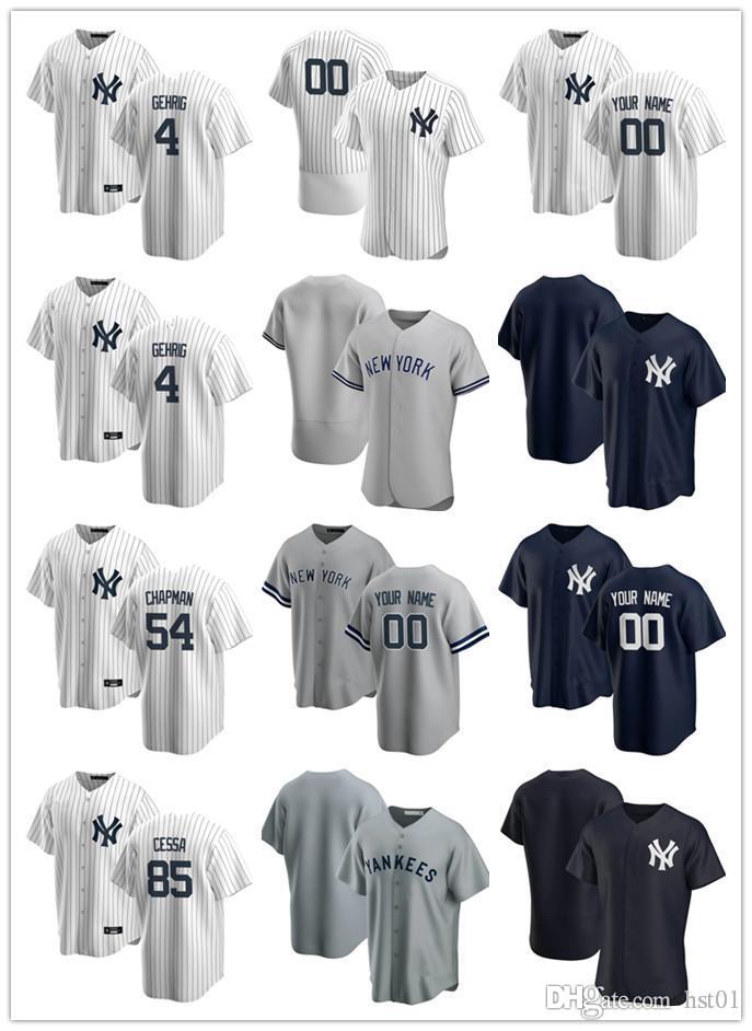 Custom Jersey Mens women Youth New York Yankees 3 Babe Ruth 4 Lou Gehrig 85 Luis Cessa 54 Aroldis Chapman Baseball Jerseys, Blue;black
Custom Jersey Mens women Youth New York Yankees 3 Babe Ruth 4 Lou Gehrig 85 Luis Cessa 54 Aroldis Chapman Baseball Jerseys, Blue;black