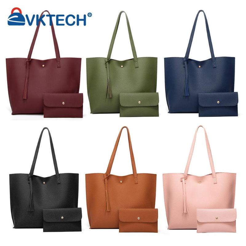 Evening Bags Women PU Leather Solid Color Shoulder Shopping Bag Casual Ladies Large Capacity Tote Handbags Mini Purse 2pcs Composite
Evening Bags Women PU Leather Solid Color Shoulder Shopping Bag Casual Ladies Large Capacity Tote Handbags Mini Purse 2pcs Composite