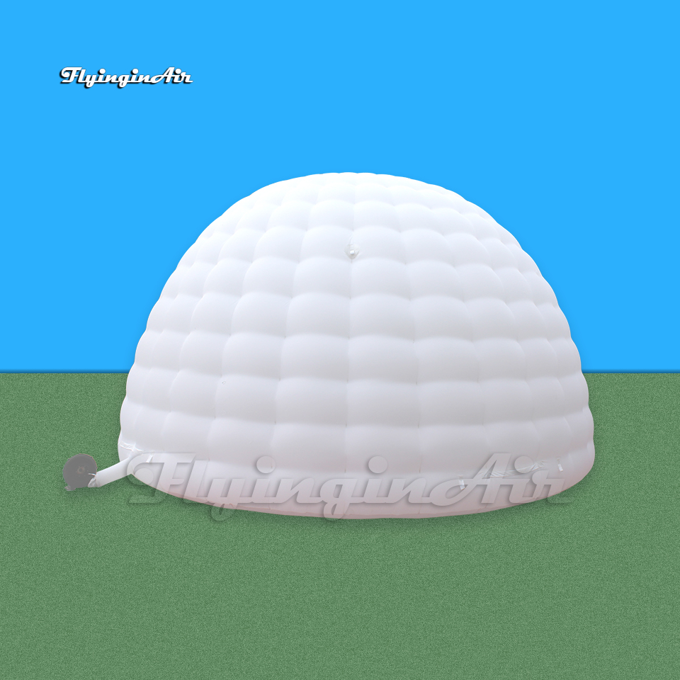 Party Tents Advertising Inflatable Igloo 6m/8m Circular Structure White Blow Up Dome Tent For Party And Wedding Events