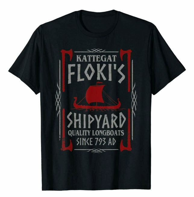 R1 Longboats Vikings Kattegat Floki's Shipyard Quality Funny Black T-Shirt, White;black
R1 Longboats Vikings Kattegat Floki's Shipyard Quality Funny Black T-Shirt, White;black