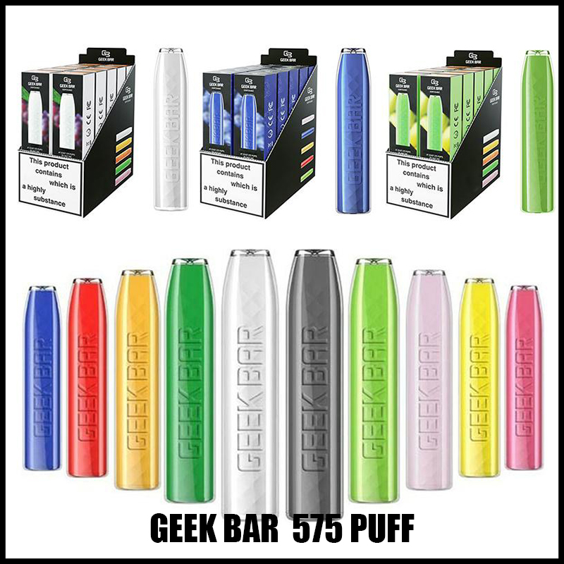 GeekVape GEEK BAR Disposable E cigarettes 575 Puffs Vape Pen 2.4ml Prefilled pods Kit Cartridge 500mAh Battery Starter Kit Pre-filled 2% Vapes With 12 Colors
GeekVape GEEK BAR Disposable E cigarettes 575 Puffs Vape Pen 2.4ml Prefilled pods Kit Cartridge 500mAh Battery Starter Kit Pre-filled 2% Vapes With 12 Colors