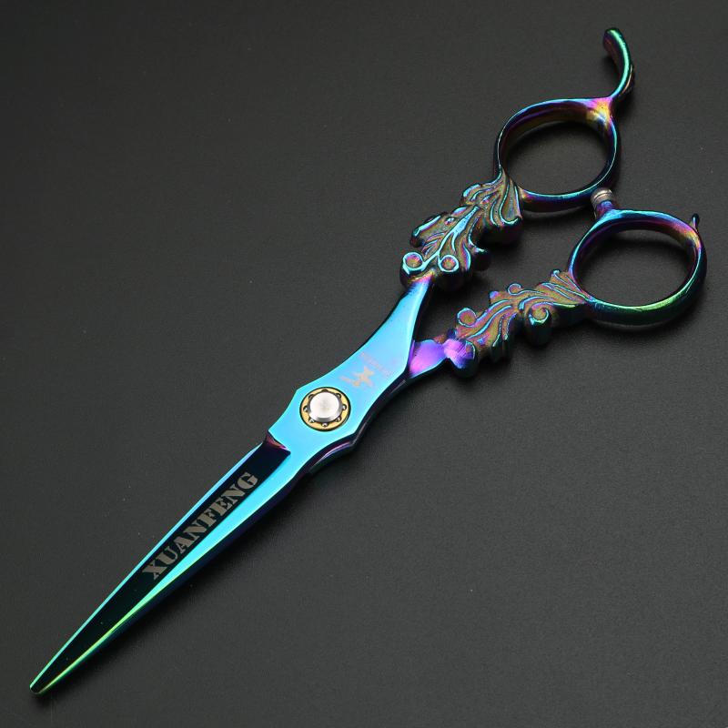 Hair Scissors 6" Professional Hairdressing Set Japanese Steel Sharp Cutting Thinning Shear For Barber Salon Home