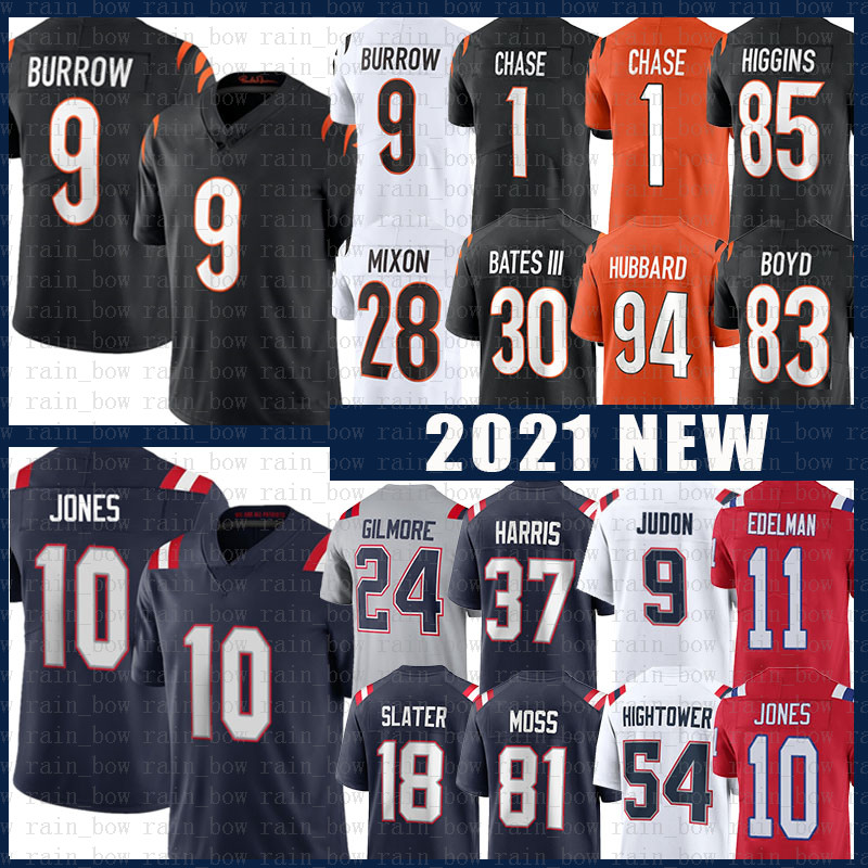 10 Mac Jones 9 Joe Burrow 1 Ja'Marr Chase Jersey Tee Higgins England Mixon Sam Hubbard Gilmore Damien Harris Matthew Judon Cincinnatis Dont'a Hightower Julian Edelman, 2021 women size s-xxl(mh)
10 Mac Jones 9 Joe Burrow 1 Ja'Marr Chase Jersey Tee Higgins England Mixon Sam Hubbard Gilmore Damien Harris Matthew Judon Cincinnatis Dont'a Hightower Julian Edelman, 2021 women size s-xxl(mh)