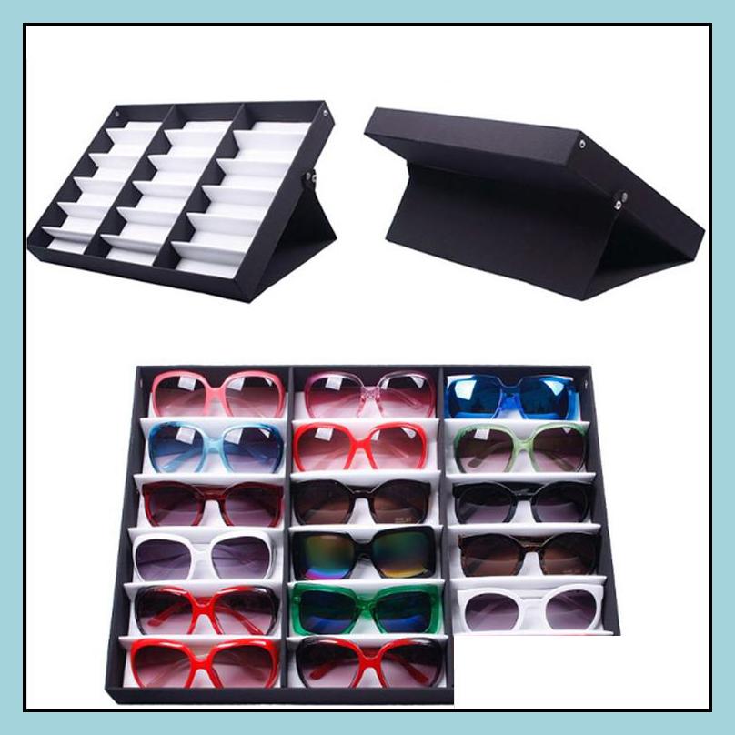 Other Jewelry Packaging & Display Fashion Sunglass Glasses Optical Frames Tray Bk Price Durable Storage Case Box For Eyeglass 18Pcs Drop Del от DHgate WW