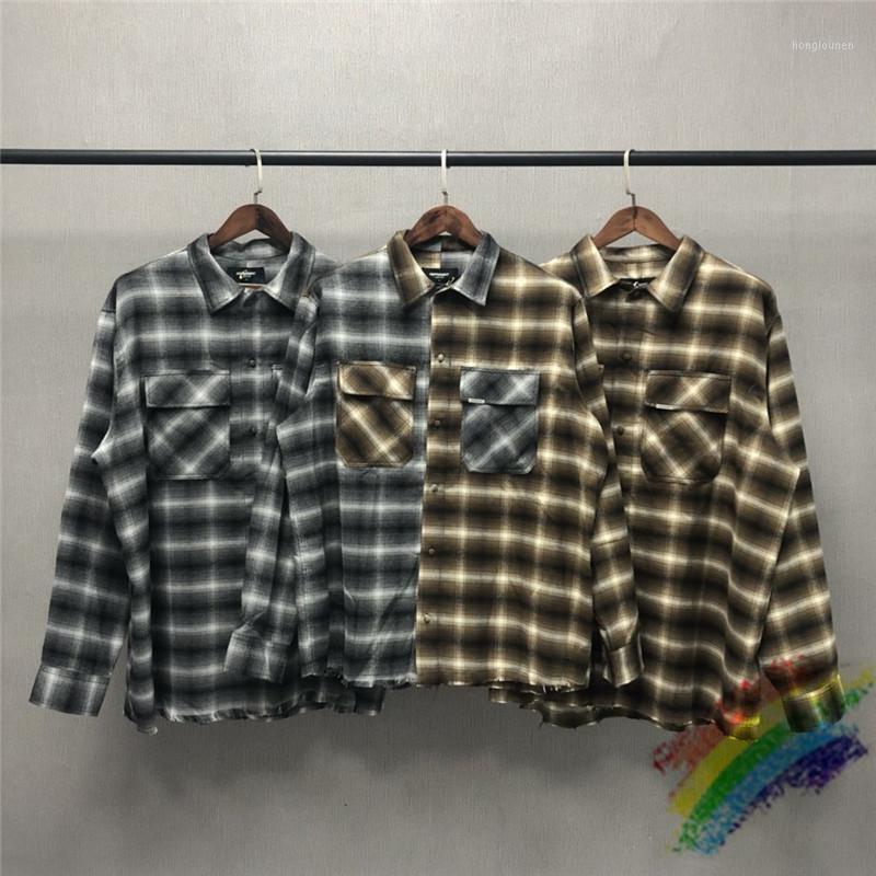 Men' Jackets Men' High Quality SPLIT FLANNEL SHIRT 20FW Men Women Mixed Check Design Shirts Slightly Oversized Blouse
Men' Jackets Men' High Quality SPLIT FLANNEL SHIRT 20FW Men Women Mixed Check Design Shirts Slightly Oversized Blouse
