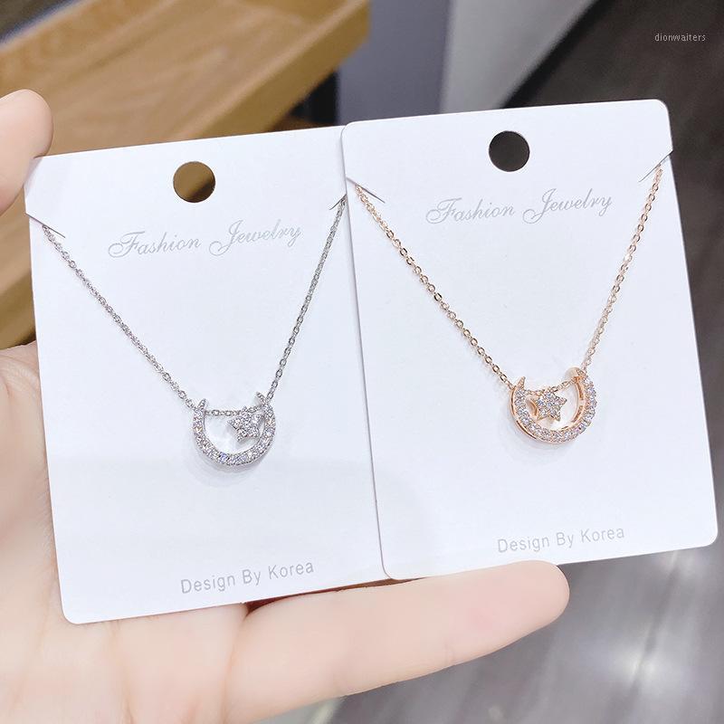 Chains 14k Gold Plated Star Moon Necklace Shining Bling Zircon Women Clavicle Chain Elegant Charm Wedding Pendant Jewelry
Chains 14k Gold Plated Star Moon Necklace Shining Bling Zircon Women Clavicle Chain Elegant Charm Wedding Pendant Jewelry
