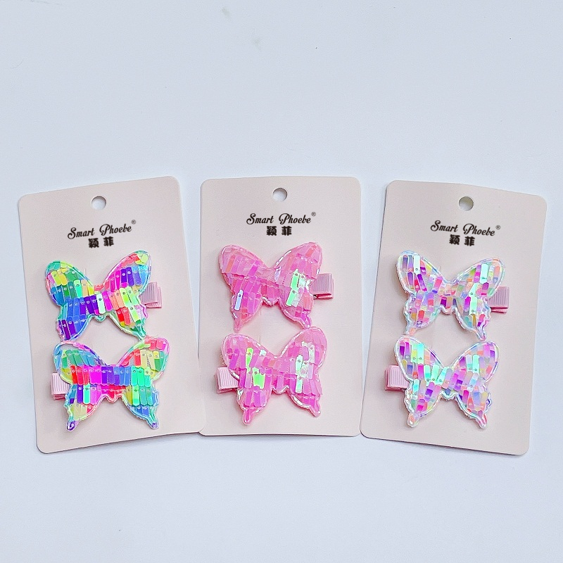 Wholesale Boutique 24Sets Fashion Sequin Hairpins Glitter Gradient Rainbow Color Butterfly Barrettes Princess Headwear Hair Accessories for Girls
Wholesale Boutique 24Sets Fashion Sequin Hairpins Glitter Gradient Rainbow Color Butterfly Barrettes Princess Headwear Hair Accessories for Girls