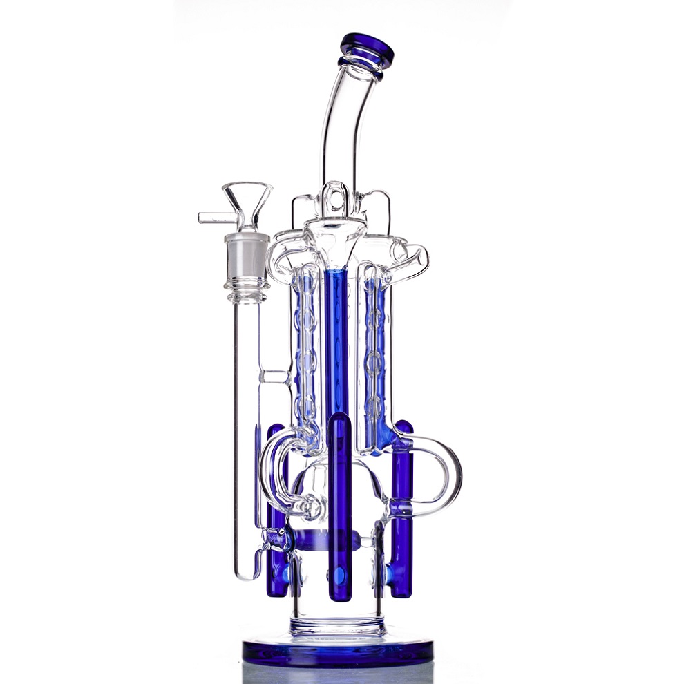 2021 Huge Recycler Hookah Bong 14.5 Inch tall Glass bongs Dab Rig Water Pipe 14mm Joint
2021 Huge Recycler Hookah Bong 14.5 Inch tall Glass bongs Dab Rig Water Pipe 14mm Joint