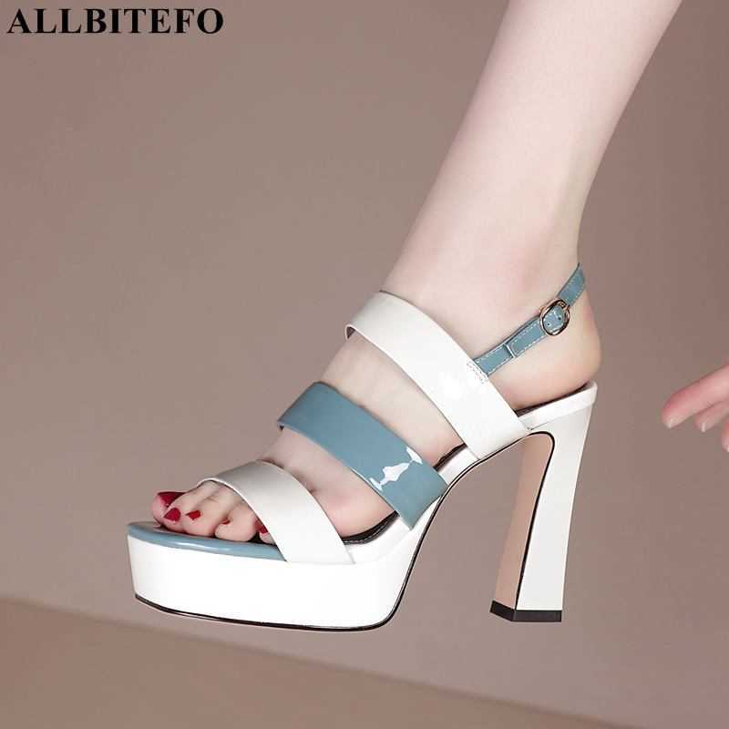 ALLBITEFO High quality genuine leather thick heels platform women shoes brand high heels shoes summer women sandals sandalias 210611, As picture
ALLBITEFO High quality genuine leather thick heels platform women shoes brand high heels shoes summer women sandals sandalias 210611, As picture