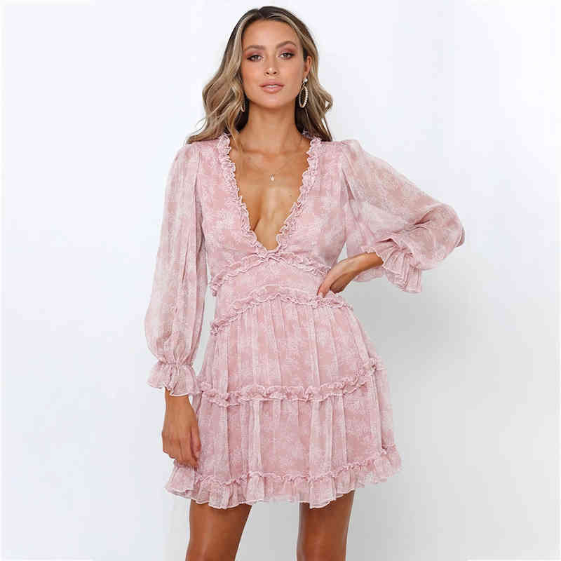 Summer Autumn Elegant Ruffles Print Mini Dress Women Sexy V-neck long-sleeved Puff sleeve Dresses Ladies Vestidos Clothes 210521, Beige
Summer Autumn Elegant Ruffles Print Mini Dress Women Sexy V-neck long-sleeved Puff sleeve Dresses Ladies Vestidos Clothes 210521, Beige