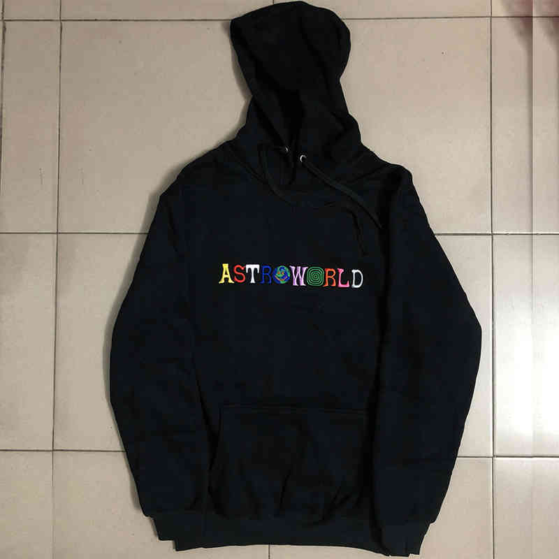 TRAVIS SCOTT Astroworld Embroidered Rainbow Letter YOU WERE HERE print Men Women Pullover Hoodie Fashion Hip Hop Sweatshirt, Black
TRAVIS SCOTT Astroworld Embroidered Rainbow Letter YOU WERE HERE print Men Women Pullover Hoodie Fashion Hip Hop Sweatshirt, Black