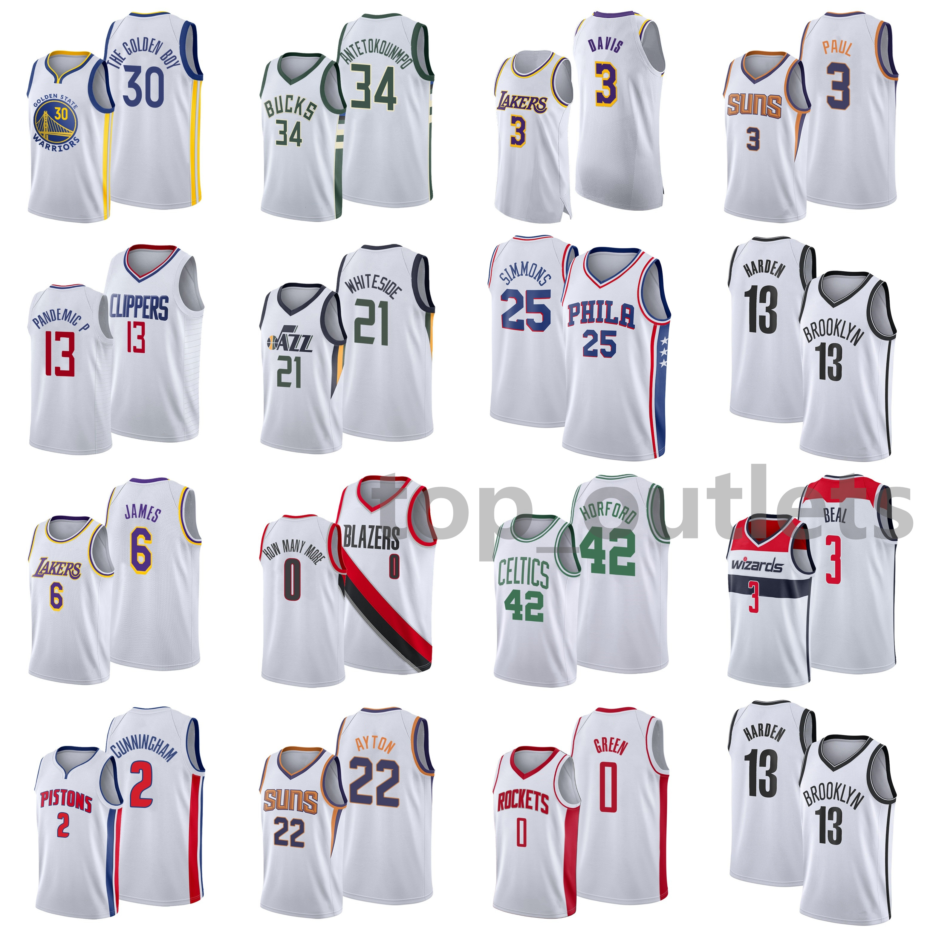 2021 Basketball Jerseys Cunningham Jersey Antetokounmpo James Curry Harden Beal Booker Green Butler Embiid Young Dragic Whiteside Durant Leonard Walker Lowry, As the picture
2021 Basketball Jerseys Cunningham Jersey Antetokounmpo James Curry Harden Beal Booker Green Butler Embiid Young Dragic Whiteside Durant Leonard Walker Lowry, As the picture