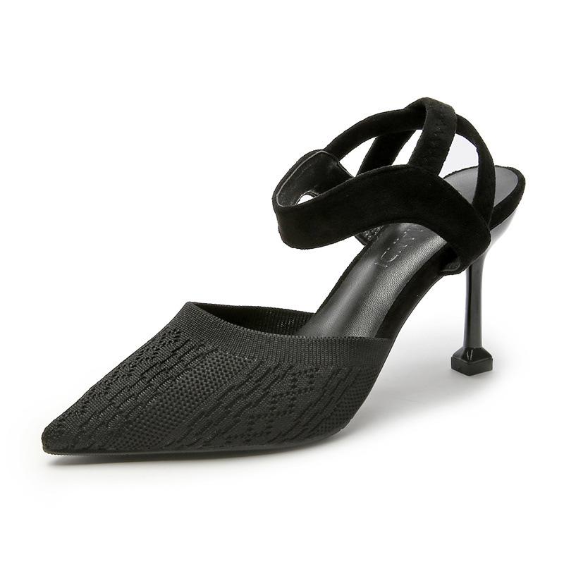 Dress Shoes Pointed Stilettos Comfortable Summer Breathable Sandals Hollow Black Women 2021
Dress Shoes Pointed Stilettos Comfortable Summer Breathable Sandals Hollow Black Women 2021