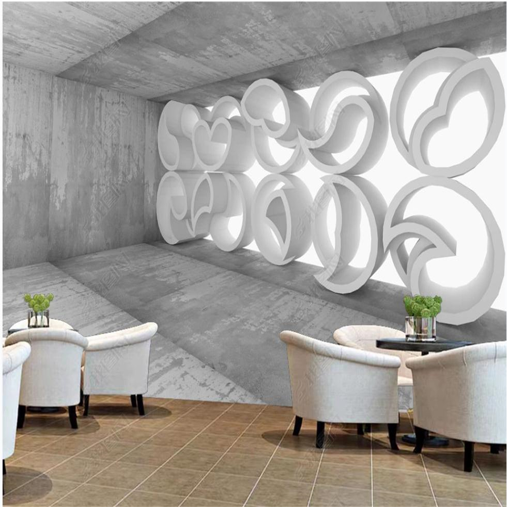 customized wallpaper Special-shaped round spherical 3d model stereo background wall