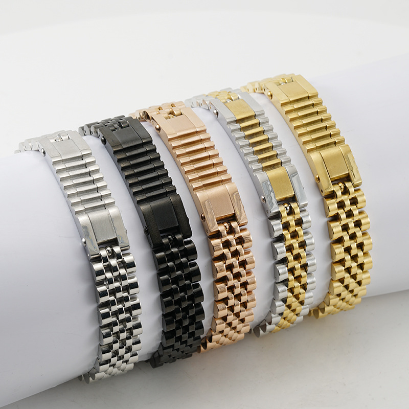 Business Man Style Stainless Steel Chain Watchband Watch Strap Bracelet High Quality Male Jewelry
Business Man Style Stainless Steel Chain Watchband Watch Strap Bracelet High Quality Male Jewelry