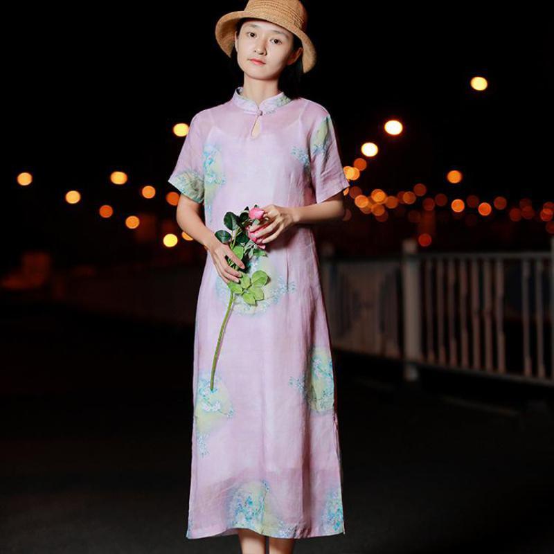 Johnature Summer Retro Fashion Print Plate Buckle Short Sleeve Slit Dress Loose Comfortable Women Plus Size Dresses 210521, Purple
Johnature Summer Retro Fashion Print Plate Buckle Short Sleeve Slit Dress Loose Comfortable Women Plus Size Dresses 210521, Purple