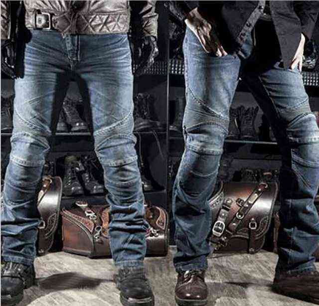 Mens Black Biker Jeans Motocycle Denim Pants Male Stretch Original Trousers Off-road Protection Clothing Xxxxl Plus Size 211111