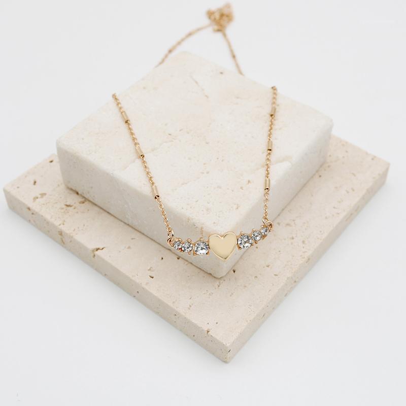 Chains Arrival Luxury Love Heart Rhinestone Necklace For Women Gold Plated Jewelry Fashion Accessories Girl Gift 2021 A003
Chains Arrival Luxury Love Heart Rhinestone Necklace For Women Gold Plated Jewelry Fashion Accessories Girl Gift 2021 A003