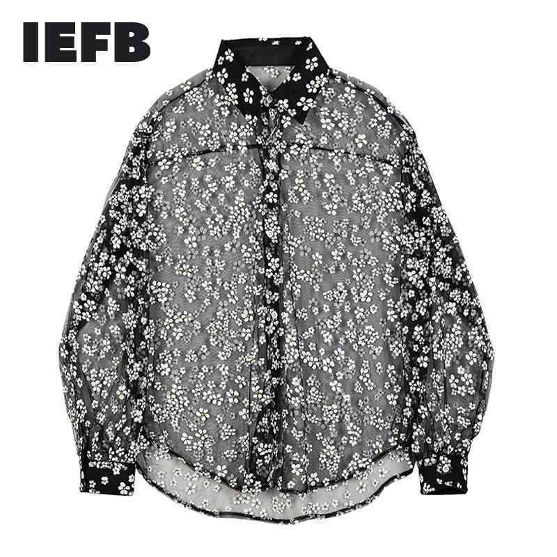 IEFB Unisex Wear Hollow Out Transparent Sunscreen Summer Clothes Long Sleeve Gauze Printting Black Tops For Men 9Y1388 210524
IEFB Unisex Wear Hollow Out Transparent Sunscreen Summer Clothes Long Sleeve Gauze Printting Black Tops For Men 9Y1388 210524
