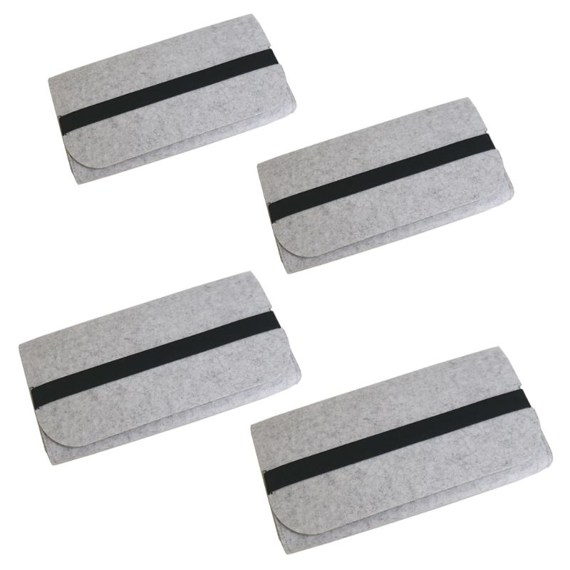 Large Capacity Portable Storage Organizer Felt Practical Elastic Band Durable Pouch Dust Proof Mechanical Keyboard Bag