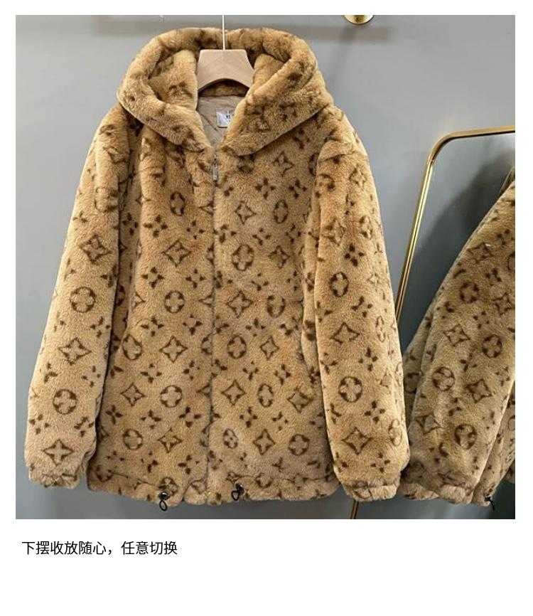 Women's Fur & Faux 2021 Autumn And Winter Windproof Warmth Printing Imitation Straw Hooded Jacket Thickened Leisure Trend, Black
Women's Fur & Faux 2021 Autumn And Winter Windproof Warmth Printing Imitation Straw Hooded Jacket Thickened Leisure Trend, Black