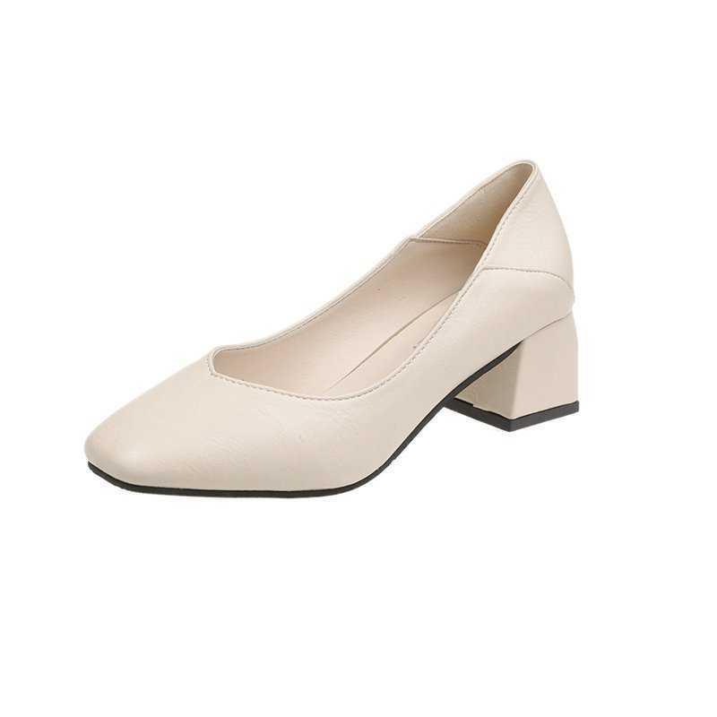 Grandma Shoes Thick Heel Single Female Work Fairy Evening Small Leather 210611, Beige
Grandma Shoes Thick Heel Single Female Work Fairy Evening Small Leather 210611, Beige