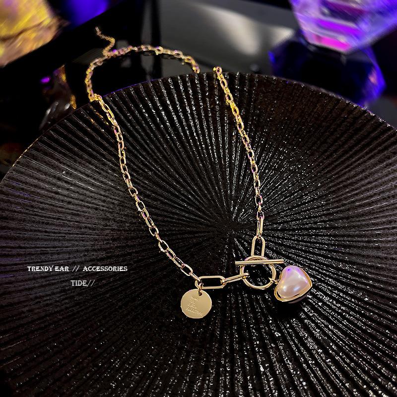 Pendant Necklaces Love Pearl Hip-hop Style Long Necklace Female Ins Trend Personality Temperament, Silver
Pendant Necklaces Love Pearl Hip-hop Style Long Necklace Female Ins Trend Personality Temperament, Silver