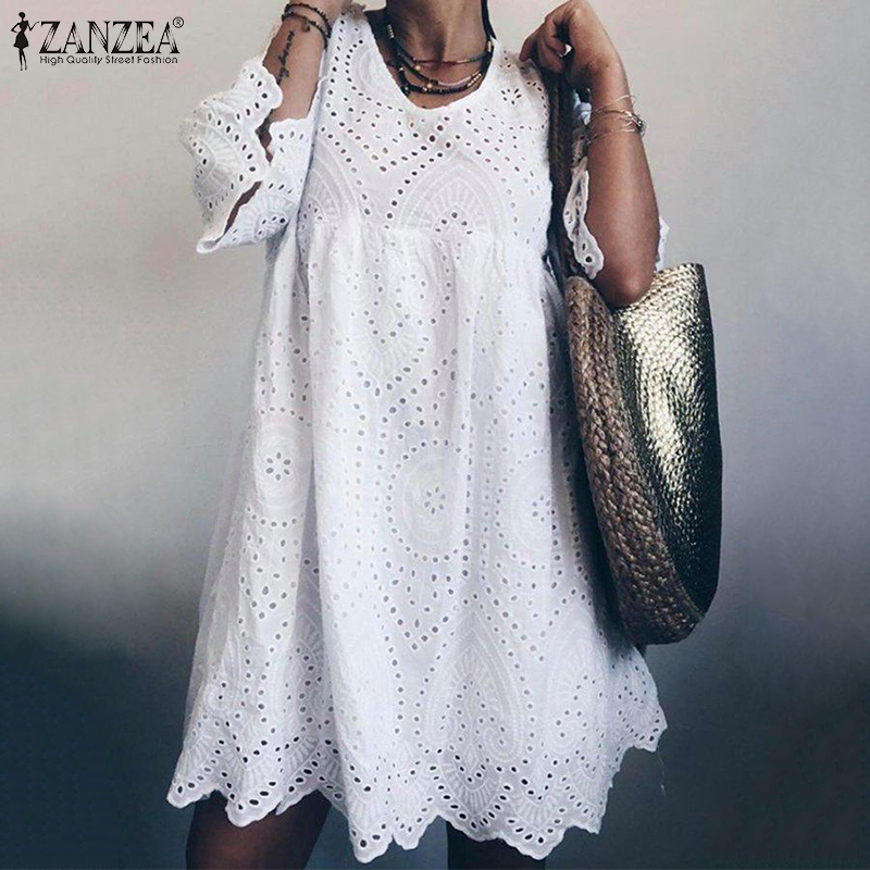 ZANZEA 2021 Bohemain Lace Dress Womens Summer Sundress Fashion Flare Sleeve Knee Length Vestidos Female Hollow Cotton Robe 5XL, Pink
ZANZEA 2021 Bohemain Lace Dress Womens Summer Sundress Fashion Flare Sleeve Knee Length Vestidos Female Hollow Cotton Robe 5XL, Pink