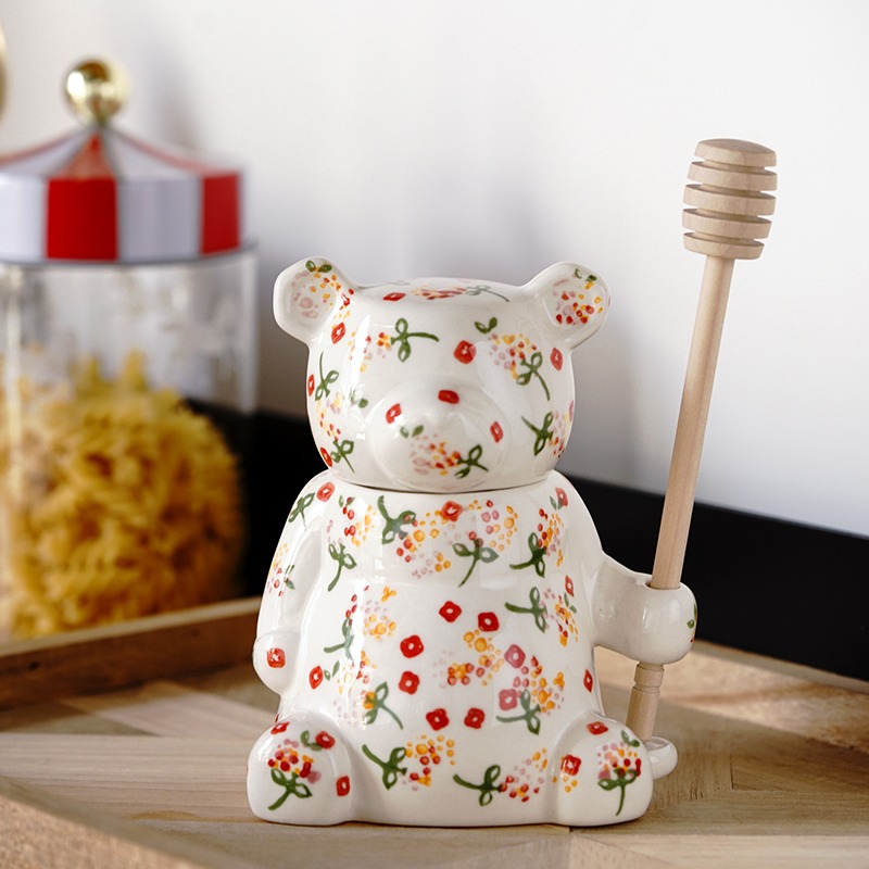 300ml Ceramic Cute Bear Honey Jar With Lid Storage Jar For Kitchen Spoon Home Decor Accessory Kitchen Tools Creative Gifts
300ml Ceramic Cute Bear Honey Jar With Lid Storage Jar For Kitchen Spoon Home Decor Accessory Kitchen Tools Creative Gifts