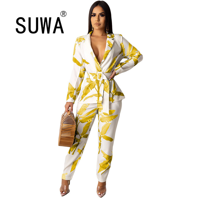 Wholesale est Women Sets Pants And Top Elegant Office Blazers Jacket Trousers Spring Fall Clothes 2 Piece Free 210525, Sky blue
Wholesale est Women Sets Pants And Top Elegant Office Blazers Jacket Trousers Spring Fall Clothes 2 Piece Free 210525, Sky blue