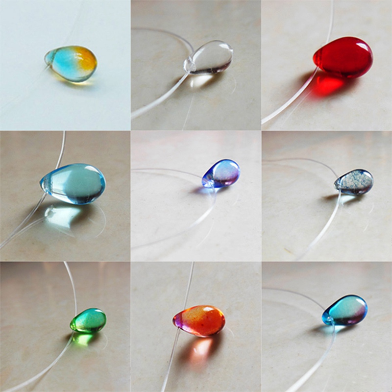 Mermaid's Tears Necklace Ocean Sea Invisible Transparent Fishing Line Short Chain Beach Pendants