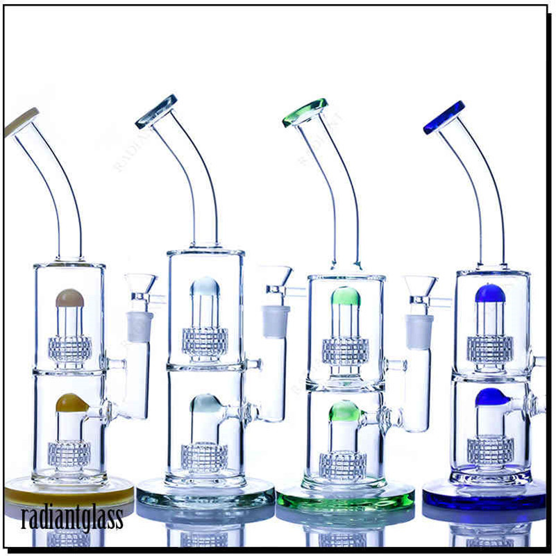 Glass Bongs Double Chamber Matrix Percolator 13'' Hookahs Bent Neck Water Pipe 19mm Female Joint Heady Bubbler Dab Rigs
Glass Bongs Double Chamber Matrix Percolator 13'' Hookahs Bent Neck Water Pipe 19mm Female Joint Heady Bubbler Dab Rigs